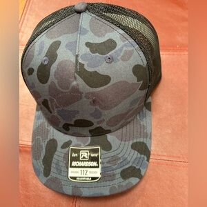 Richardson 112 Camo MultiCam Tactical  Trucker Hat Cap SnapBack Flat Bill- NEW!!